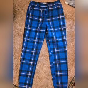 ASOS Blue Plaid Women's Trousers